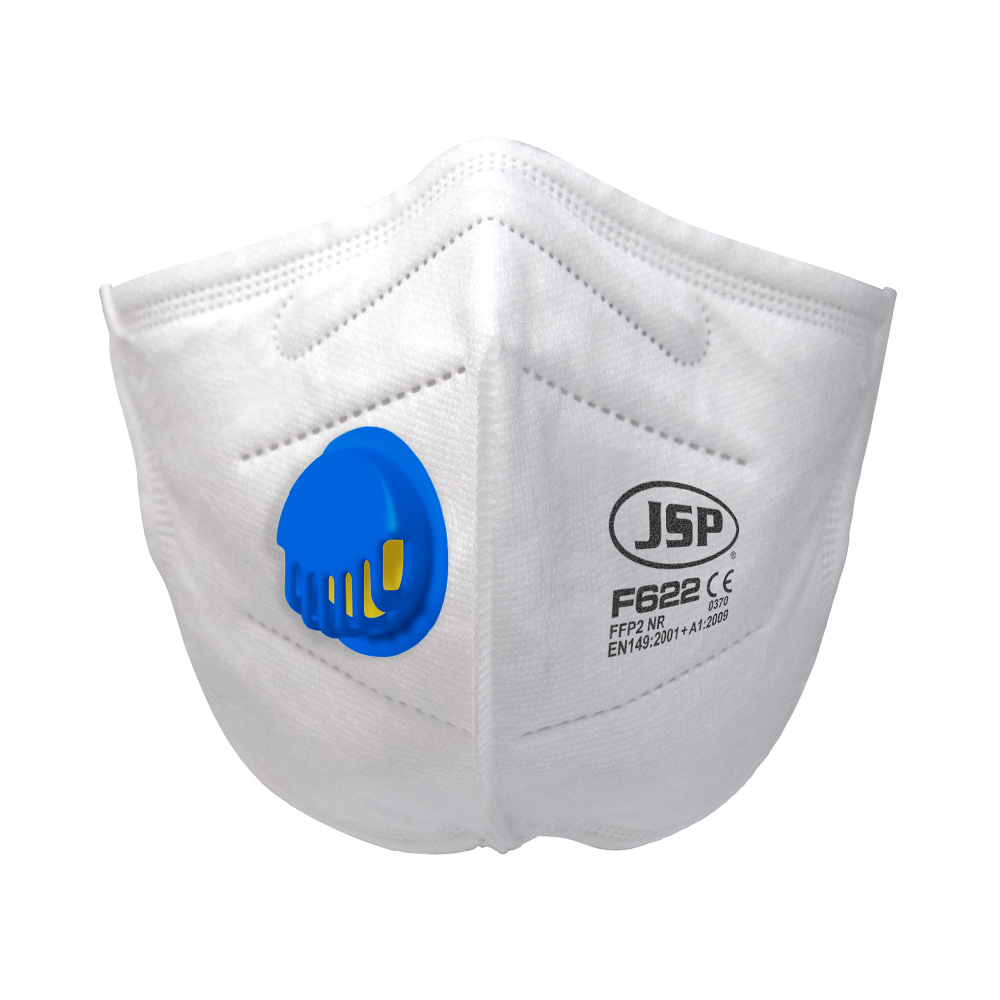 Disposable Vertical Fold Flat Valved Mask FFP2V - Box of 30
