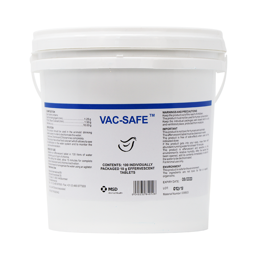 Vac-Safe Tablets, 100 x 10gm
