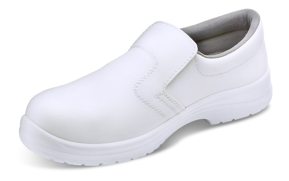 Micro-Fibre Slip On Shoe, White - Size 7 (41)