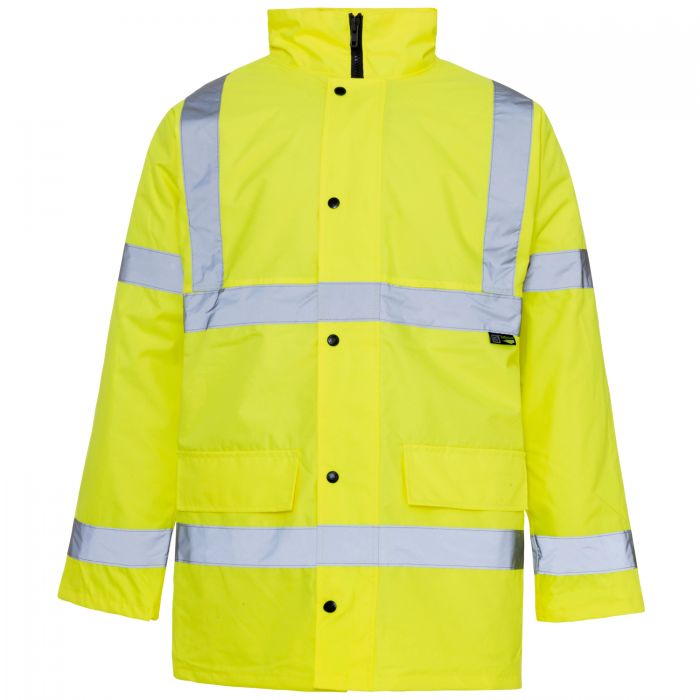 Hi Vis Yellow Parka Coat - Small