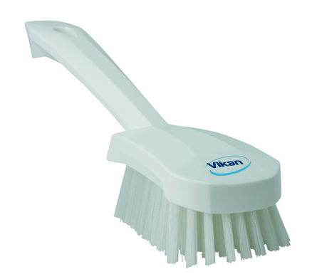 Vikan Washing Brush with Short Handle, 270mm, Hard - White