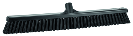 Vikan Broom, 610mm, Soft/Hard - Black