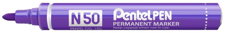Pentel Permanent Marker, Pack of 12 - Purple