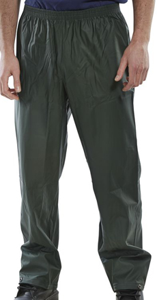 Waterproof Trousers, Olive Green - Small