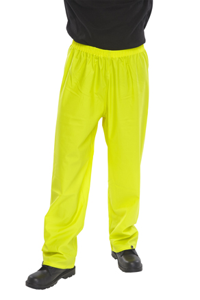 Waterproof Trousers, Yellow - 2XL