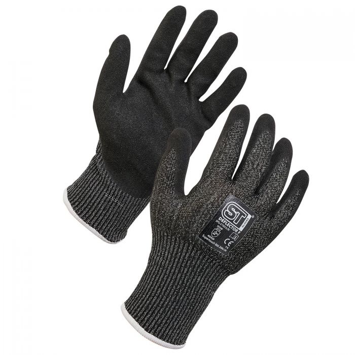 Deflector F Cut Resistant Gloves, Black - Large