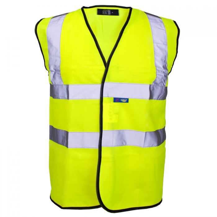 Hi Vis Yellow Velcro Vest - Small