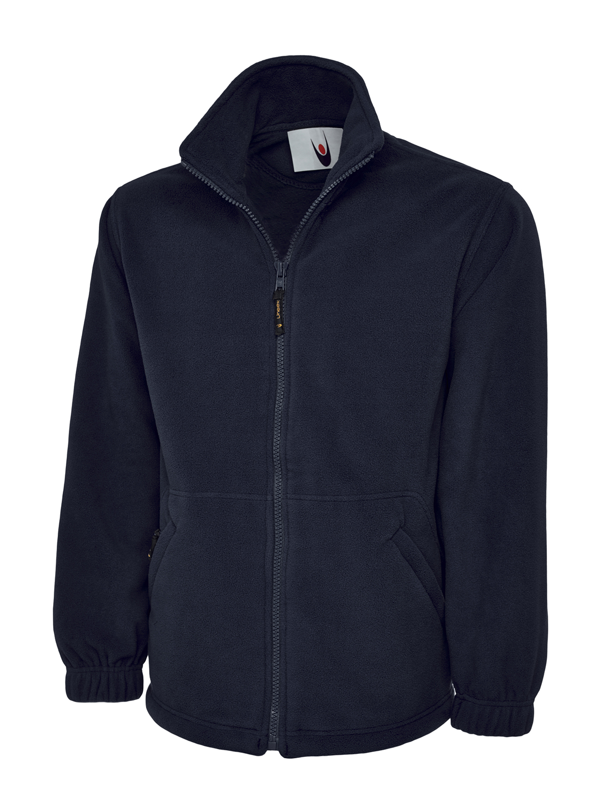 Full Zip Fleece Jacket, Navy - Small