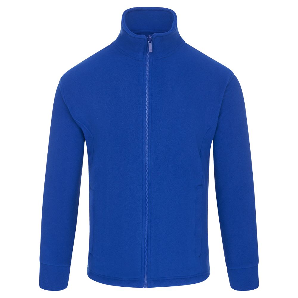 Full Zip Fleece Jacket, Royal Blue - Size 5XL