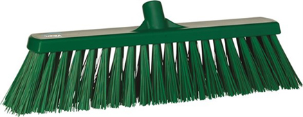 Vikan Broom, 530mm, Very hard - Green