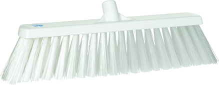 Vikan Broom, 530mm, Very hard - White