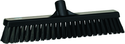 Vikan Broom, 410mm, Soft/Hard - Black