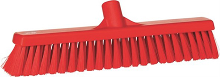 Vikan Broom, 410mm, Soft - Red