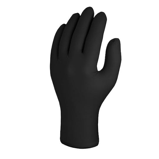Skytec TX524 Black Disposable, Chemical Splash-Resistant Nitrile Glove - Medium