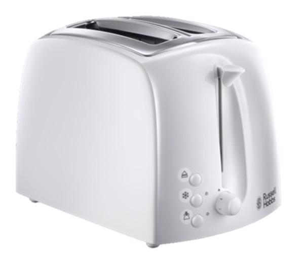 Russell Hobbs Toaster, White - 2 Slice