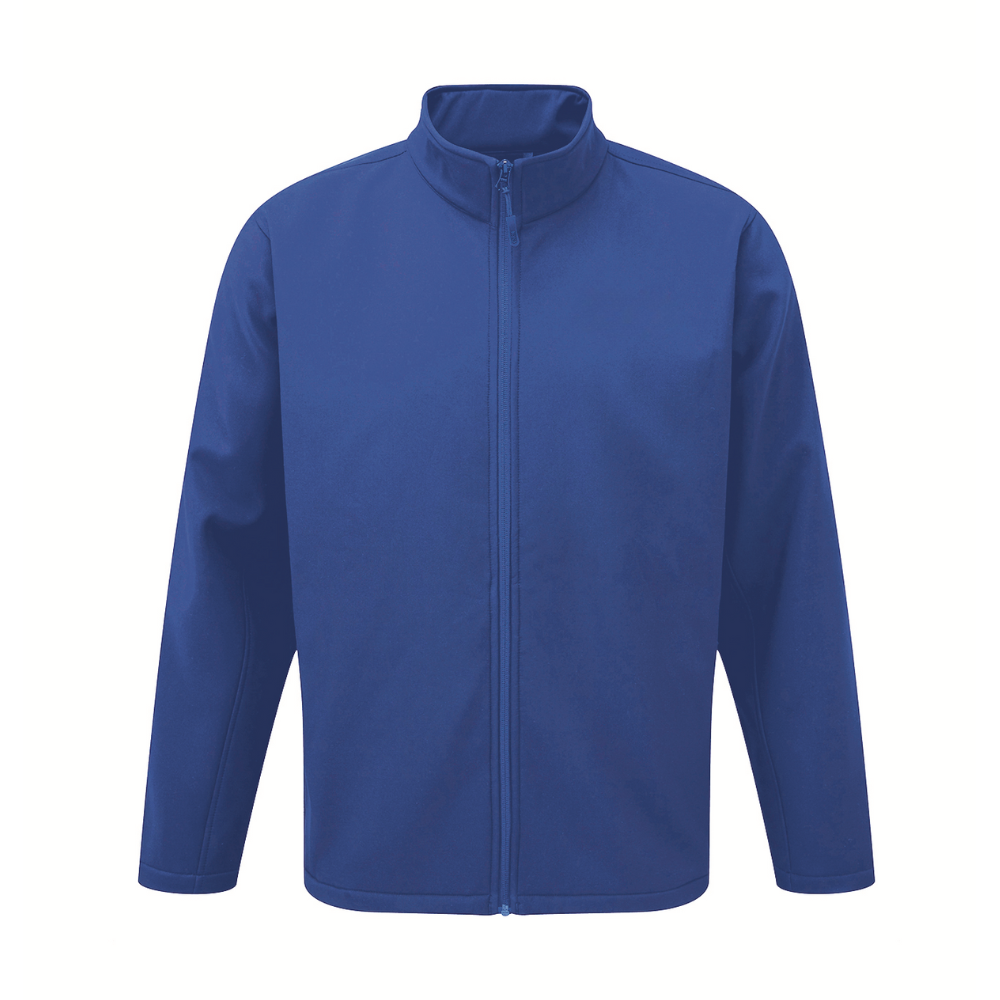 Mens Classic Full Zip Soft Shell Jacket, Royal Blue - Size 2XL
