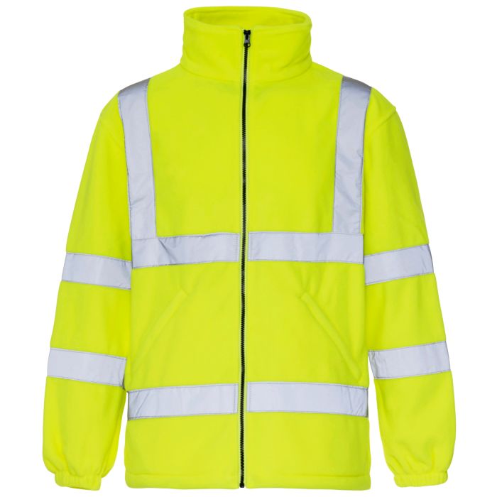 Hi-Vis Yellow Fleece Jacket - Small