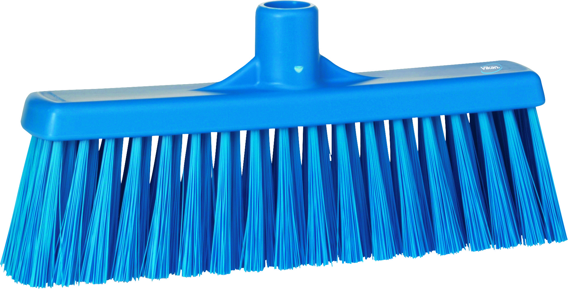 Vikan Broom w/ Straight Neck, 310mm, Medium - Blue