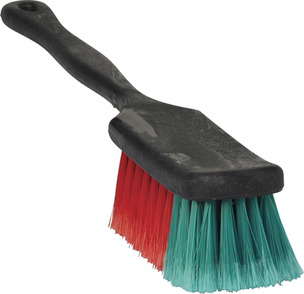 Vikan Vehicle Brush w/Long Handle, 420mm, Soft/Split, Black