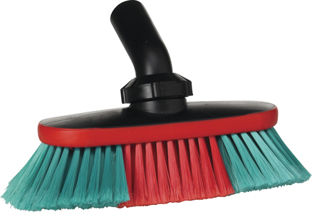 Vikan Vehicle Brush, Waterfed, 250mm, Soft/Split - Black