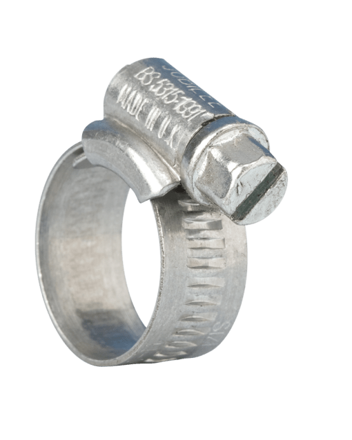 Jubilee Hose Clip, Mild Steel Zinc Plated, Pack 10 - Size 00, 13-20mm
