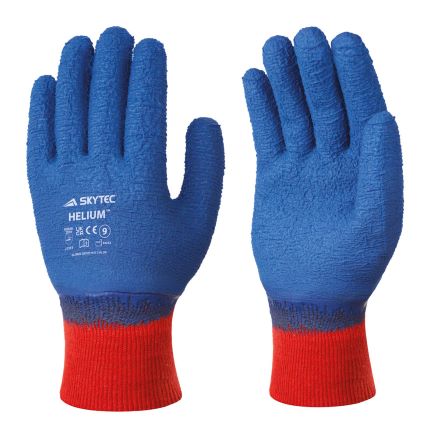 Skytec Helium Blue Latex Coated Gloves - 2XL