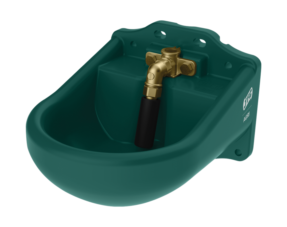 JFC Nose fill Drink Bowl, Double Entry Valve - Green
