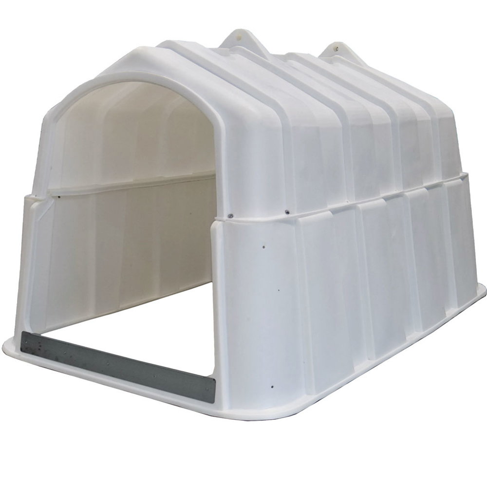 JFC Group Calf Hutch, White - For Up To 8 Calves