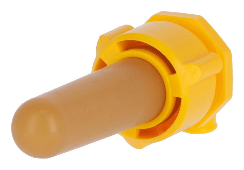 Hygienic Valve with Latex Teat for feeding buckets