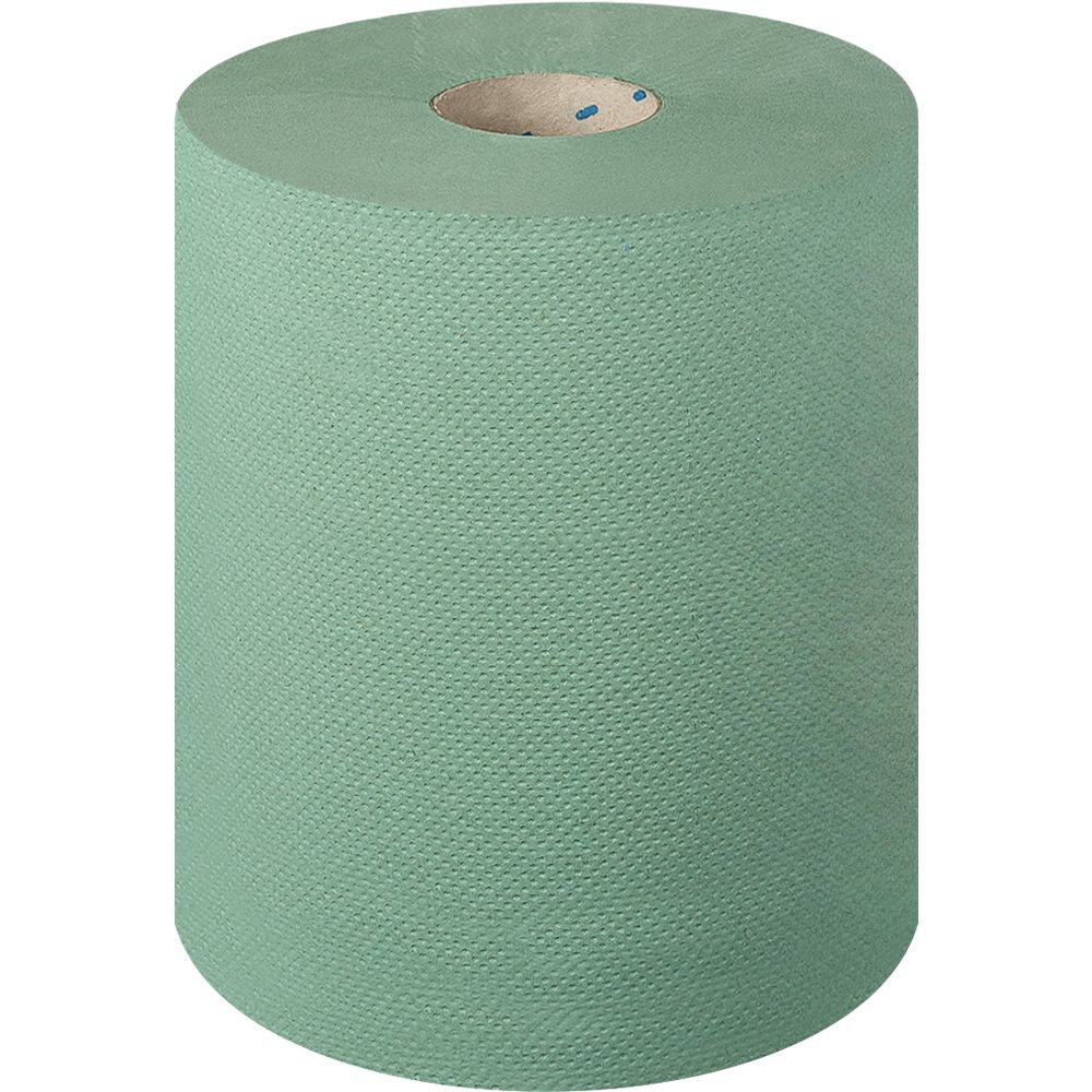 Intemax Dairy Wipes, Heavy Duty 2-Ply Green, 56gsm Centrefeed, Pack 6