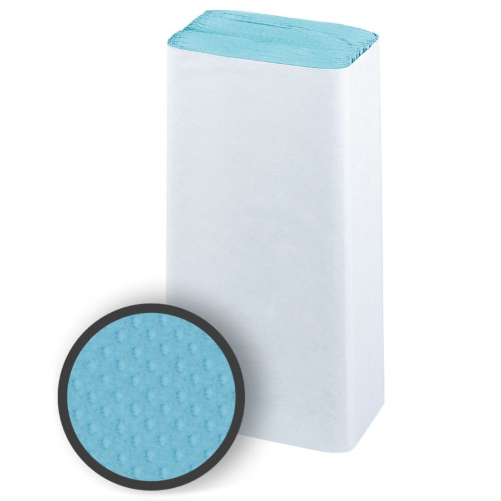 V-Fold Hand Towels, Blue, Box 3600 sheets
