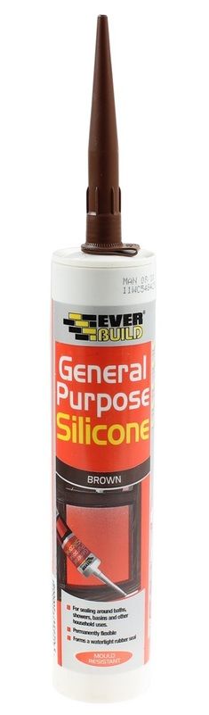 General Purpose Silicone Sealant - Brown