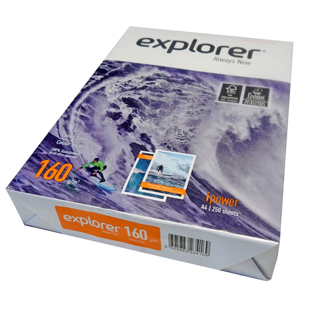 A4 White Office Card 160gsm - Pack/250