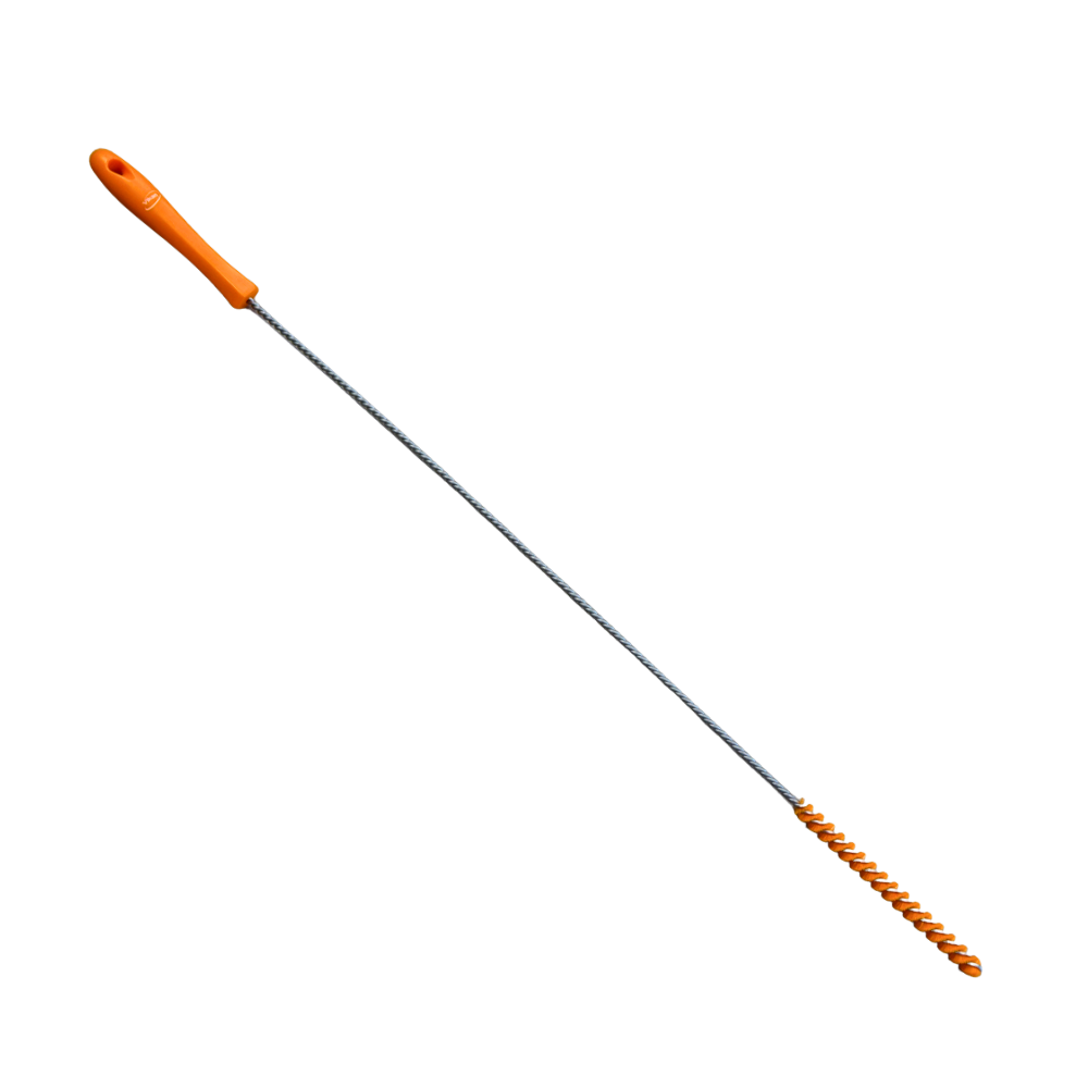 Tube Brush, 12mm diameter (740mm total length) - Orange