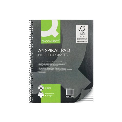 A4 Spiral Bound Memo Pads Pk/5