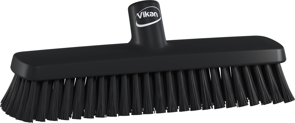 Vikan Wall/Floor Washing Brush, 305mm, Hard - Black