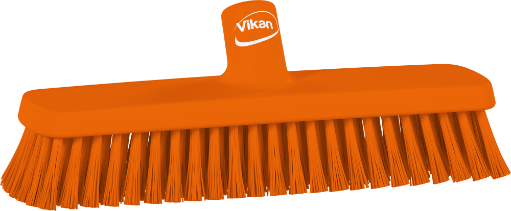 Vikan Wall/Floor Washing Brush, 305mm, Hard - Orange