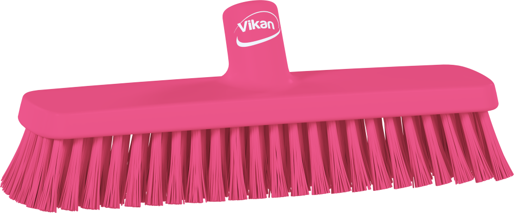 Vikan Wall/Floor Washing Brush, 305mm, Hard - Pink