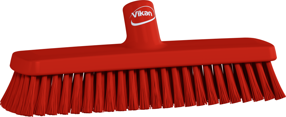 Vikan Wall/Floor Washing Brush, 305mm, Hard - Red