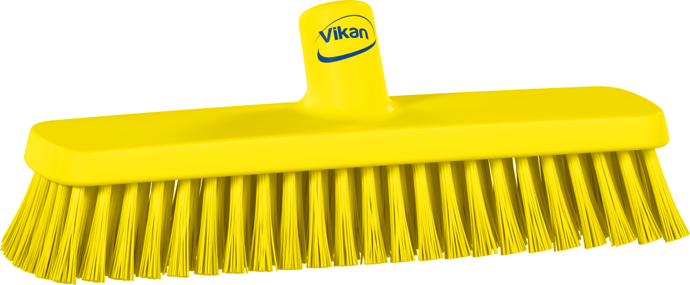 Vikan Wall/Floor Washing Brush, 305mm, Hard - Yellow