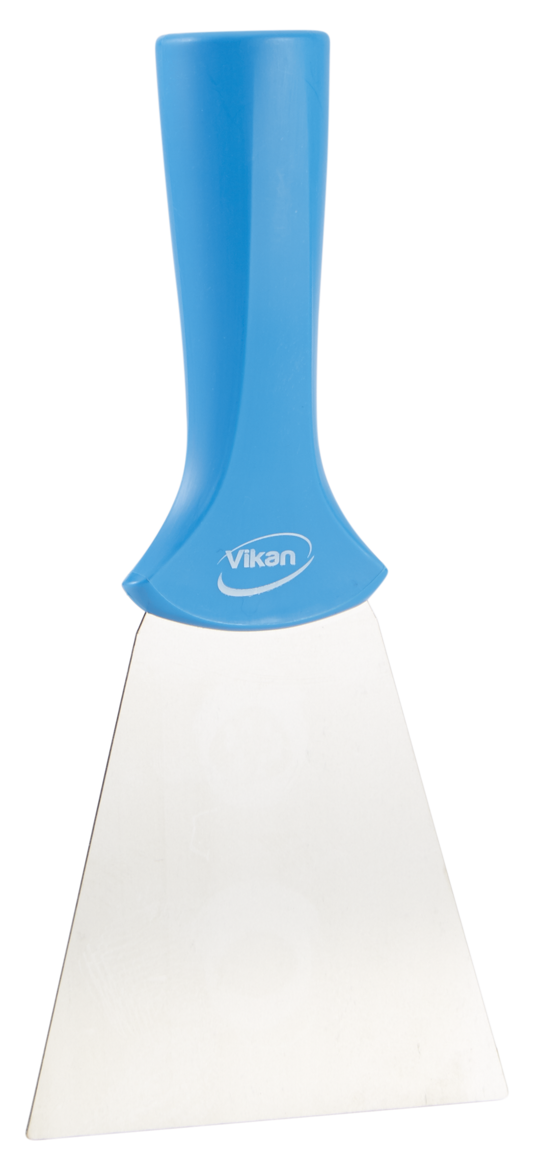 Vikan Stainless Steel Scraper with Threaded Handle, 100mm - Blue