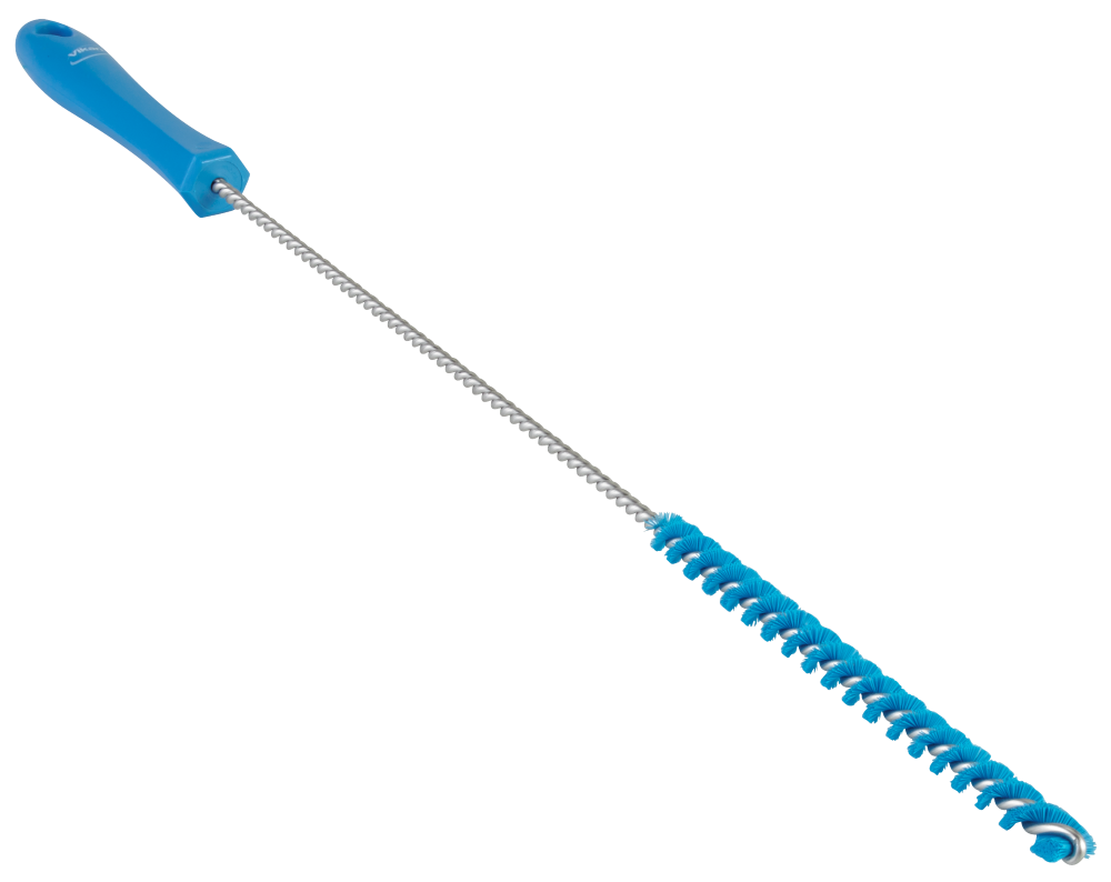 Vikan Tube Brush 10mm Dia, 500mm, Hard - Blue