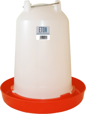 Eton® TS Drinkers in Red and White, C/W Metal Handle 12L