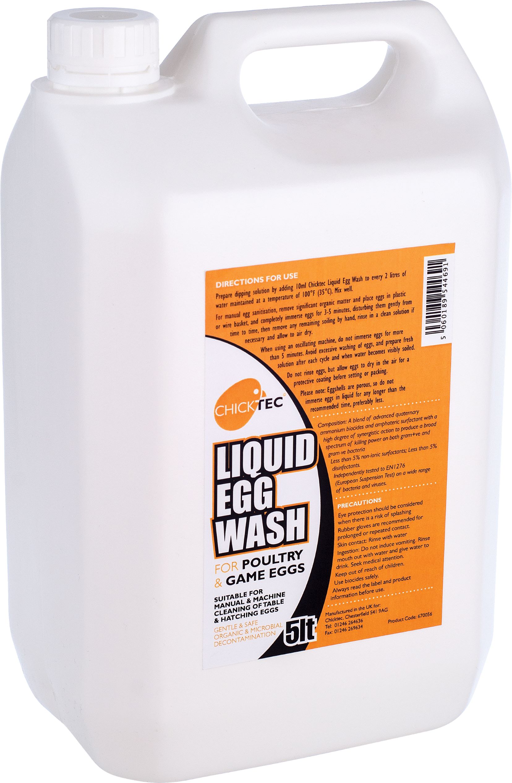 Chicktec Liquid Egg Wash - 5lt