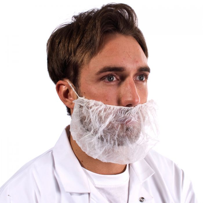 Disposable Beard Mask - White