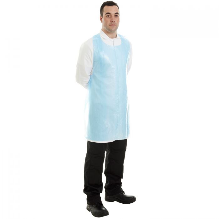 Disposable PE Aprons on a Roll - Blue