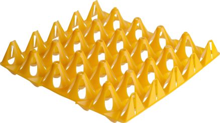 Plastic Keyes Trays, Large, 20 Egg - Yellow