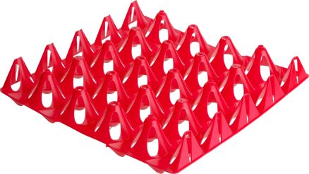 Plastic Keyes Trays, Large, 20 Egg - Red