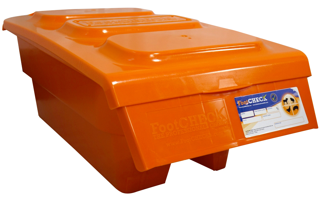 FootCHECK Disinfectant Bath, Orange