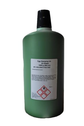 1000g / 962ml Green Food Grade, Egg Marking Ink, For Stamp Pads